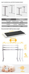 <span class=keywords><strong>Bureau</strong></span> électrique moderne noir à hauteur réglable cadre pliable design <span class=keywords><strong>bureau</strong></span> à domicile métal fer matériel bureaux d'ordinateur - Product Image 4