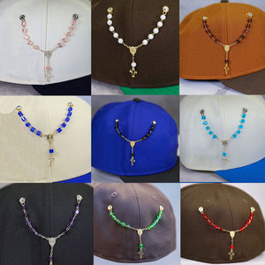 New đội bóng chày Hat Trang trí Chain cap pins kim loại sơn hat huy hiệu biểu tượng Mặt dây chuyền hat pins với chuỗi trong kho - Product Image 3