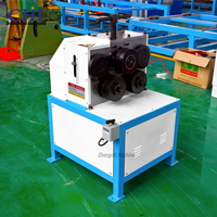 Machine de laminage d'angle électrique JY-50 Machines de fabrication de conduits en acier inoxydable avec conduit d'air à plaque moteur et fabricant de tuyaux ronds hydrauliques