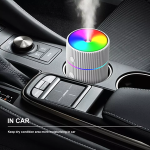 Venta al por mayor portátil colorido luz <span class=keywords><strong>Mini</strong></span> 220Ml <span class=keywords><strong>H2O</strong></span> Spray niebla purificador humidificador Usb ultrasónico coche humidificador de aire - Product Image 5