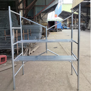 Andamio de techo plegable galvanizado Patas ajustables para superficie inclinada - Product Image 3