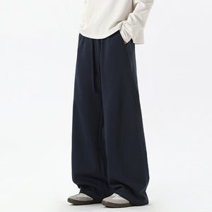 <span class=keywords><strong>Pantaloni</strong></span> <span class=keywords><strong>Cargo</strong></span> Sportivi a Gamba Larga, Fornitore di Abbigliamento Maschile con Logo Personalizzato, <span class=keywords><strong>Pantaloni</strong></span> Casual Retrò Larghi in Felpa Francese per <span class=keywords><strong>Uomo</strong></span> - Product Image 3