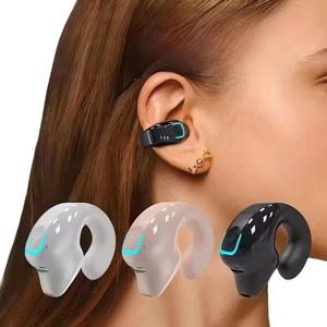 Écouteurs <span class=keywords><strong>Sport</strong></span> sans Fil <span class=keywords><strong>Bluetooth</strong></span> de Haute Qualité avec Conduction Osseuse et Micro Anti-Bruit – Casque Clip d'Oreille - Product Image 1