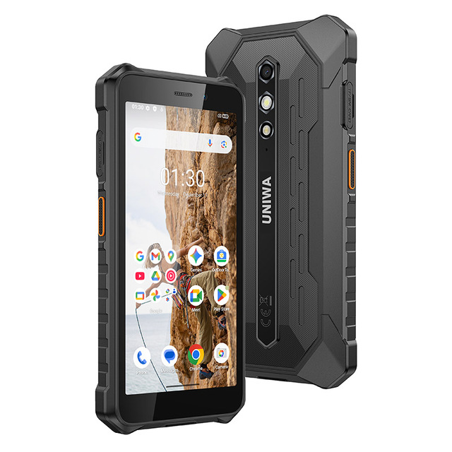 UNIWA VD3127 5.45 Inch 1440x720px Sunlight Visible Screen Octa Core Android 15 NFC IP68 Waterproof LTE GSM Compact Rugged Phone