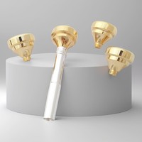 Hot-selling New Silver-plated Brass 7c/5c/3c/1.5c Practical Portable Trumpet Mouthpieces