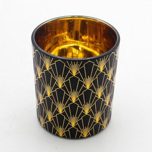 صائق FENGJUN فاخر للغاية ذهبي داخل تصميم فريد + خدمة مخصصة شمعة أسطوانية بلوري النقش بالليزر الأسود - Product Image 6