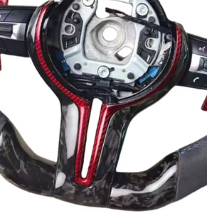 Volant sport personnalisé pour modèles M3/M4/M5, gamme complète, fibre de carbone et cuir, LED, 40 mm, 3 branches - Product Image 3