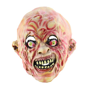 Costume d'Halloween Cheveux blancs <span class=keywords><strong>Zombie</strong></span> avec une bouche fendue Effrayant Latex Masque de fête réaliste - Product Image 5