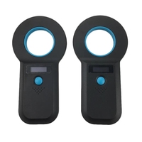 Escáner RFID Universal Portátil de 134.2KHz FDX-B para Animales, Lector de Microchip de Vidrio Recargable por USB para Mascotas