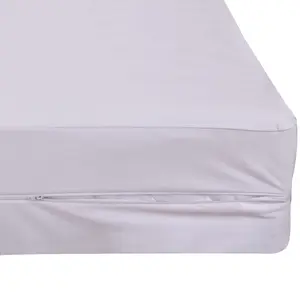 Mattress Protector Bedroom Waterproof Cover Waterproof Bed Sheet Wholesale Fully Waterproof OEM 100% Polyester 40 Adults White
