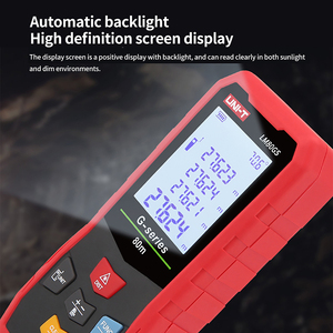 UNI-T LM-GS ซีรีส์ 40 ม. 60 ม. 100 ม. เครื่องวัดระยะด้วยเลเซอร์ เครื่องวัดระยะด้วยเลเซอร์สีเขียว เทปวัดระยะแบบดิจิตอล เครื่องมือวัดมุม L76 - Product Image 4