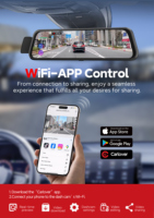 Caméra embarquée OEM Carlover AI 4K IPS avec GPS, WIFI, ADAS, enregistreur vidéo DVR, enregistrement en boucle, capteur G, avant/arrière, CE, FCC, RoHS, CCC, PSE