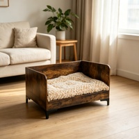 Canapé et chaise de luxe pour chien, cages et maisons en bois pour animaux de compagnie, mobilier, niche pour chien, lit en bois pour chat et chien