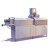 Machine de transformation alimentaire à double vis pour la production de snacks croustillants de maïs, en acier inoxydable de qualité alimentaire, haute productivité
