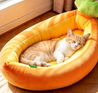 Coussin ovale pour chien, entièrement enveloppant, avec rebord haut, en laine douce, nid douillet pour animaux de compagnie, coussin confortable pour chats et chiens, vente en gros, pour l'intérieur