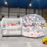 Dôme gonflable transparent en PVC écologique, tente à bulles, tunnel individuel pour enfants, installation facile, fête d'anniversaire