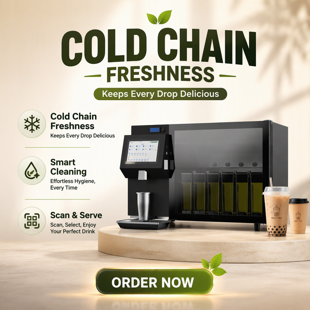 Commercial Milk Tea Machine Fully Automatic Programmable Bubble Tea Equipment Bubble Tea Vending Machine with Counter