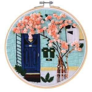 Kit de <span class=keywords><strong>Broderie</strong></span> Esthétique Art Floral pour Débutants – Ensemble de Point de Croix Botanique Fleurs Sauvages – Œuvre d'Art Cousue à la Main - Product Image 3