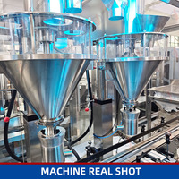 Machine de remplissage automatique à double tête pour poudre, pour bouteilles PET, cassave, amidon de maïs, flocons d'avoine, farine