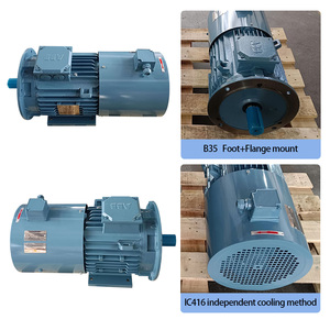 มอเตอร์อะซิงโครนัสสามเฟส ABB QABP 0.25KW~315KW IMB35 4 โพล 1500 รอบต่อนาที VFD IC416 AC 400V 50HZ แบบยึดหน้าแปลน IP56 - Product Image 6
