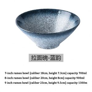 ชามใส่บะหมี่ในชามเซรามิกลายครามขนาดใหญ่สำหรับรับประทานอาหารร้านอาหารสไตล์ญี่ปุ่นขนาด7/8/9นิ้ว - Product Image 6