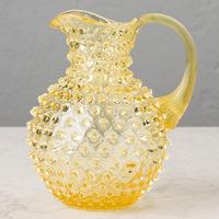 Pichet en verre moderne à motif personnalisé pour usage quotidien, restaurant, maison, avec poignée, pour cuisine, table, décoration de mariage, vente en gros