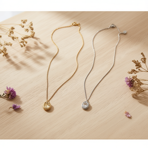 Collar con Colgante en Forma de Z, Acero Inoxidable, Dorado/Plateado, Minimalista, para Uso Diario, 45444 - Product Image 2