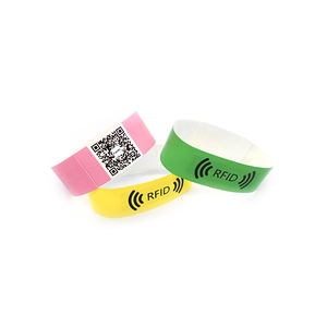 Grosir <span class=keywords><strong>MIFARE</strong></span> Plus S Chip NFC dapat disesuaikan stiker QR gelang kertas SLIX ICODE tahan air dengan Chip RFID - Product Image 6