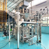 Machine verticale compacte de remplissage et de scellage de sachets à soufflet pour bonbons, chips, bonbons gélifiés, riz et noix, avec fonction de mélange et d'emballage