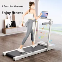 Cinta de correr silenciosa multifuncional plegable pequeña modelo 2025 para uso familiar en el hogar, máquina para correr, peso máximo 120KGS