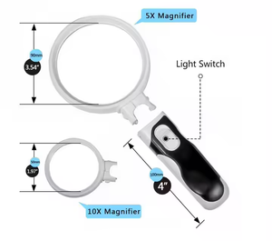Loupe éclairée par LED avec lumières pour les personnes âgées Loupe de lecture - Product Image 5