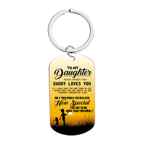 Cadeaux de fille inspirants de maman <span class=keywords><strong>à</strong></span> ma fille <span class=keywords><strong>porte</strong></span>-clés Love Mom <span class=keywords><strong>à</strong></span> ma fille <span class=keywords><strong>porte</strong></span>-clés de maman et papa - Product Image 4