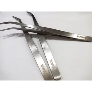 Zoyer Stainless Steel Tweezers 102B Smooth Tip For Threading And Wire Clamping <b>DIY</b> <b>Tools</b> - Product Image 1