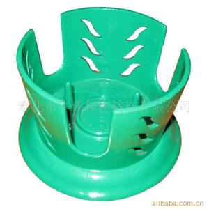 Soporte de plástico verde para plantas artificiales con orificios de drenaje - Product Image 1