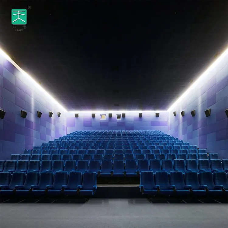 TianGe sistema de solução acústica de sala à prova de som painéis acústicos de parede de cinema de lã de vidro refletindo o som em foshan para teto