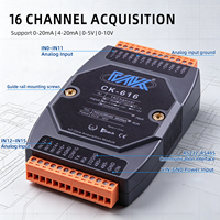 Módulo de Entrada Analógica de 16 Canales, 4-20mA a RS485 Modbus RTU, Módulo IO Remoto, Módulo de Adquisición de Datos Industriales