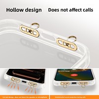 Entretoise de fixation latérale pour cordon de téléphone, mini-clip en acier inoxydable, connecteur métallique ultra-fin à trou unique, avec patin adhésif arrière