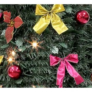 Árboles de Navidad Plegables Predecorados de 3 a 10 Pies, Fáciles de Montar, con Luces y Soporte, Árbol de Navidad Artificial como Regalo - Product Image 4
