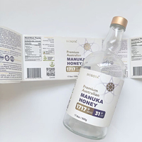 Étiquettes de texture auto-adhésives personnalisées, autocollants imprimés en rouleau de feuille d'or, étiquette d'emballage de bouteille de boisson