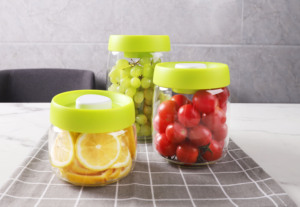 โหลแก้วสำหรับเก็บอาหารใช้ในครัวใช้ซ้ำได้มีฝาปิดสูญญากาศดีไซน์แบบถอดออกได้ทันสมัยสำหรับใช้ในครัว - Product Image 4