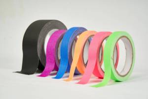 Warna-warni UV Neon Neon cahaya hitam bercahaya merekat sendiri kertas kain katun Gaffer lakban untuk pesta tanda pita - Product Image 6