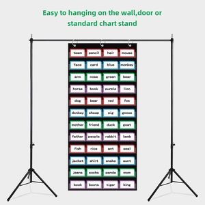 Grand Organisateur Mural Noir avec 12 Poches pour l'École, la Maison ou le Bureau, Compatible avec les Bandeaux de Phrases et les Tableaux Pliants - Product Image 2