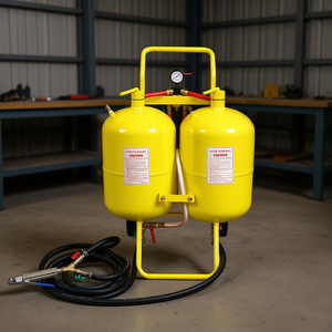 Sableuse à double réservoir de 10 gallons (100 lb) avec 2 réservoirs pour le nettoyage - Product Image 2