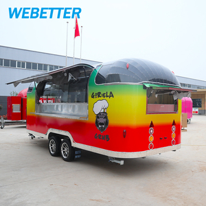 WEBETTER Remolque de Comida para Exteriores, Bar de Pizza y BBQ Rápido, con Equipamiento de Cocina Completo, Fabricación de Food Trucks para Venta en Europa - Product Image 1