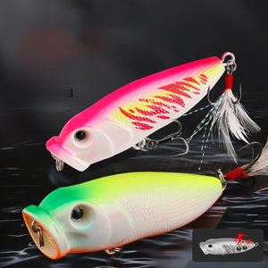 Vente en gros de matériel ABS de haute qualité leurre Popper dur appât haut eau Popper 70mm 10g dur leurre Popper pêche leurre pour bar - Product Image 1