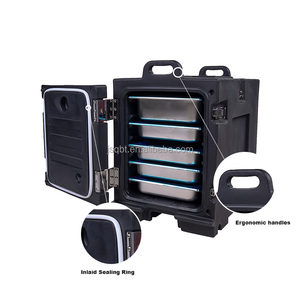 Contenedor Aislado para <span class=keywords><strong>Alimentos</strong></span> con Carga Frontal, Compra al por Mayor, Apilable, Ruedas Giratorias, Calentador de <span class=keywords><strong>Alimentos</strong></span> para Catering, 82 Qt para 5 Recipientes de Tamaño Estándar - Product Image 2