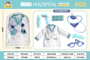 Faire semblant <span class=keywords><strong>de</strong></span> jouer préscolaire enfant jouets Simulation électrique médical enfants Cosplay vêtements garçons filles jeu <span class=keywords><strong>de</strong></span> rôle docteur jouer - Product Image 4