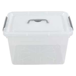 Caja de Almacenamiento Portátil Transparente y Duradera de Plástico PP Ecológico, Impermeable, con Capacidad de 35L, Rectangular, para Juguetes, Aperitivos y Otros Artículos del Hogar - Product Image 1