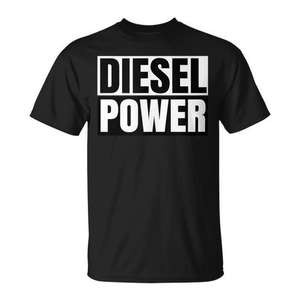 Camiseta Diesel Power Negra para Operador de Equipo Pesado - Product Image 1