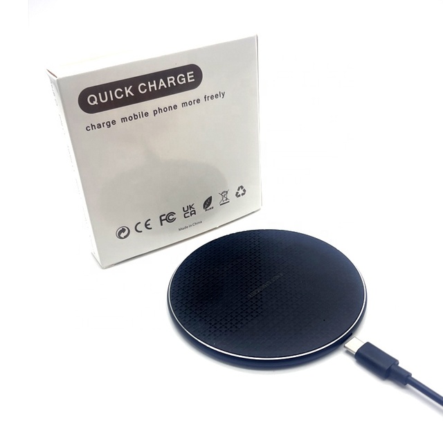 Travel Universal Wireless Phone Charger Desk Pad Logo Usb C 15W Wireless Charger